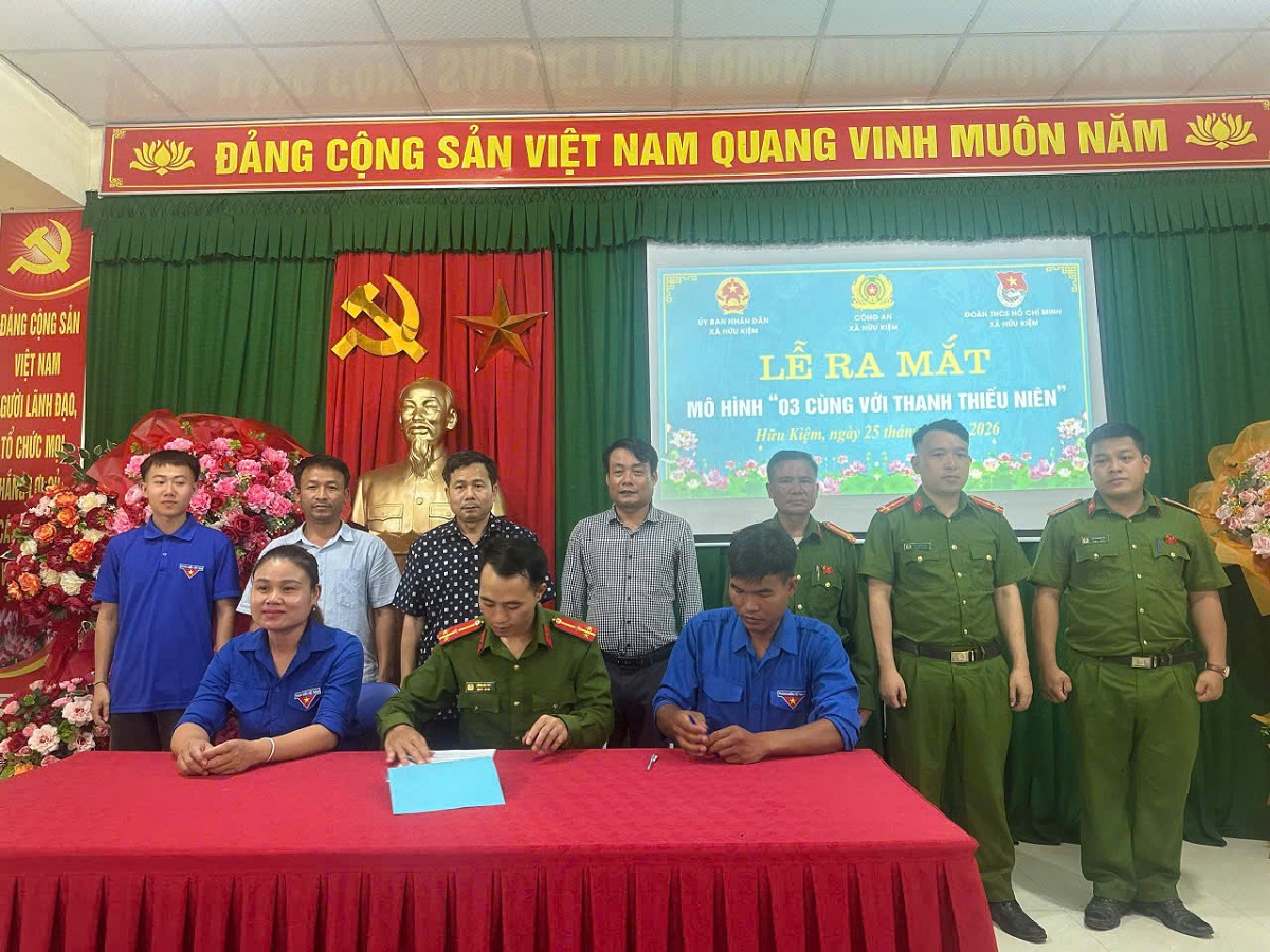 Công an xã Hữu Kiệm ra mắt mô hình 