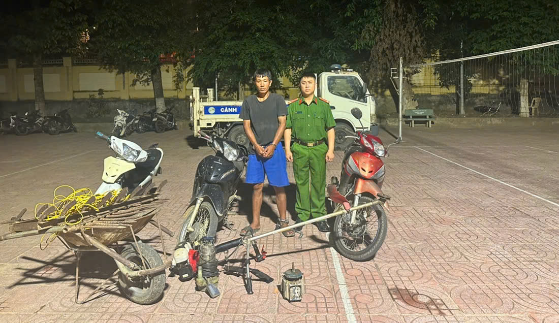 Công an xã Quỳ Châu nhanh chóng bắt giữ đối tượng gây ra nhiều vụ trộm cắp tài sản