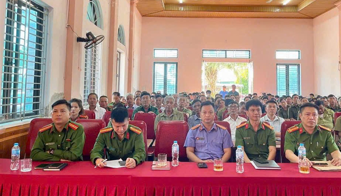 Công an xã Lam Thành tổ chức Hội nghị quán triệt, triển khai nhiệm vụ huấn luyện, diễn tập tác chiến, xử lý tình huống A2