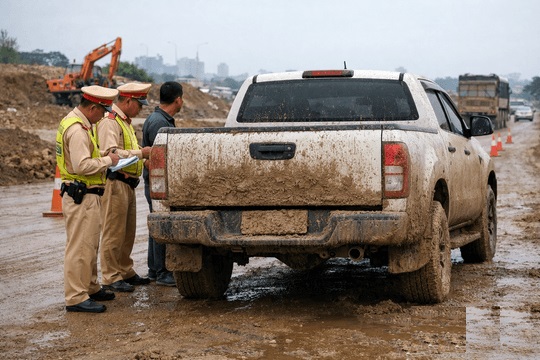 Để bùn đất che lấp biển số, tài xế có thể bị phạt tới 26 triệu đồng?