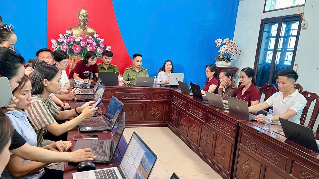 Công an xã Bình Minh tổ chức chương trình 