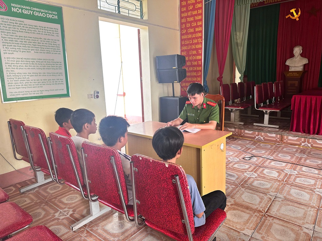 Công an xã Giai Xuân đẩy mạnh mô hình 