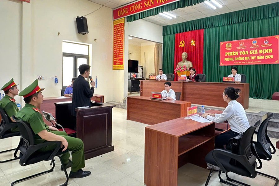 Tổ chức phiên tòa giả định tuyên truyền pháp luật về phòng, chống ma túy