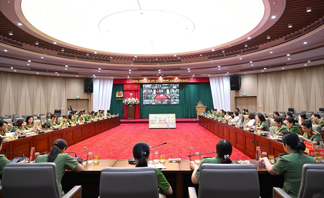 Toàn cảnh tại điểm cầu Bộ Công an
