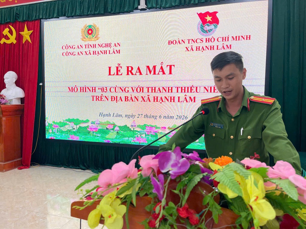 Công an xã Hạnh Lâm ra mắt mô hình 