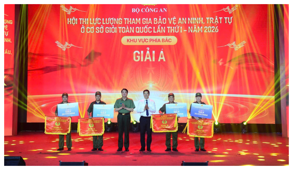 Bế mạc và trao giải Hội thi Lực lượng tham gia bảo vệ ANTT ở cơ sở giỏi toàn quốc lần thứ I, năm 2026 - khu vực phía Bắc