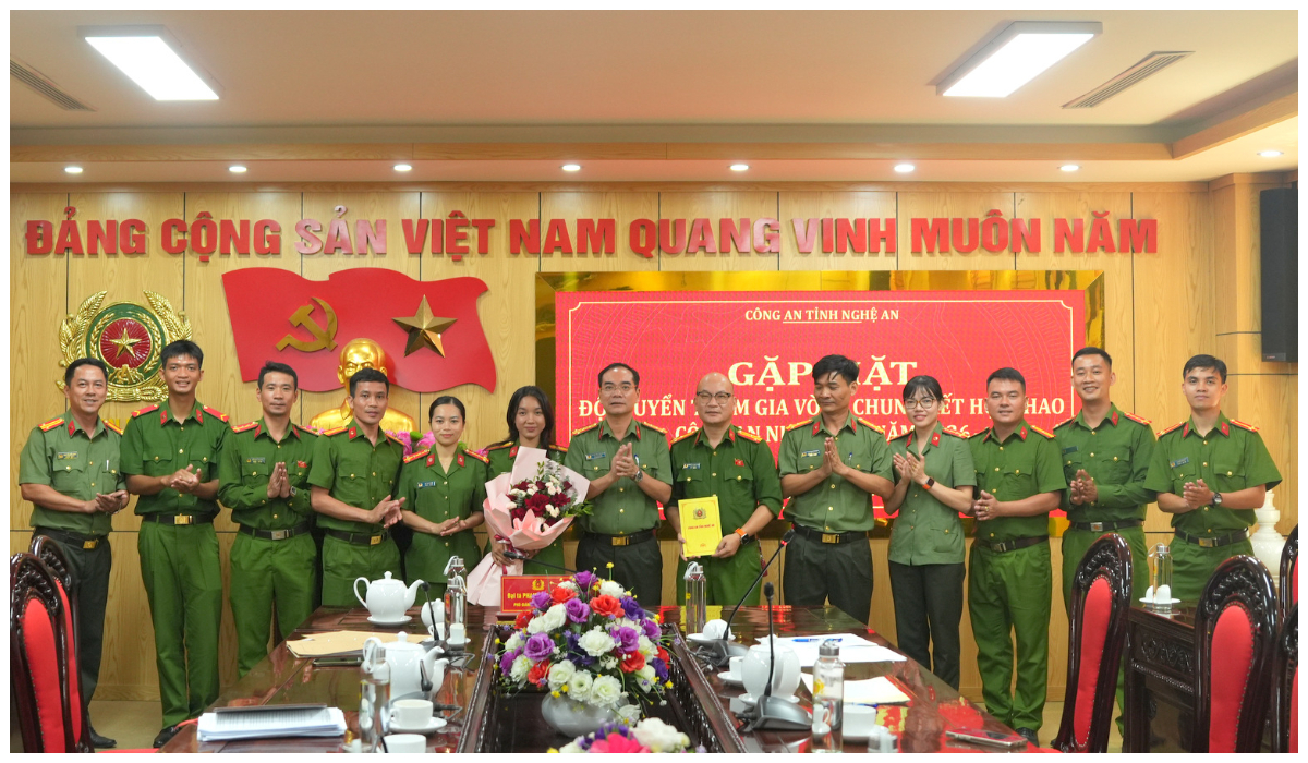 Gặp mặt đội tuyển tham gia Hội thao Công an nhân dân năm 2026