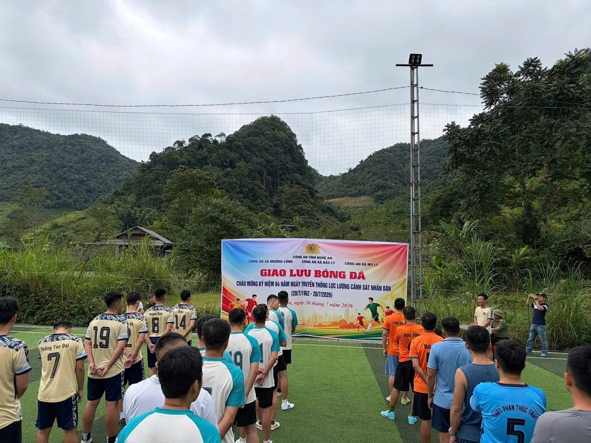 Giải bóng đá giao lưu giữa Công an 03 xã: Mỹ Lý - Mường Lống - Bắc Lý
