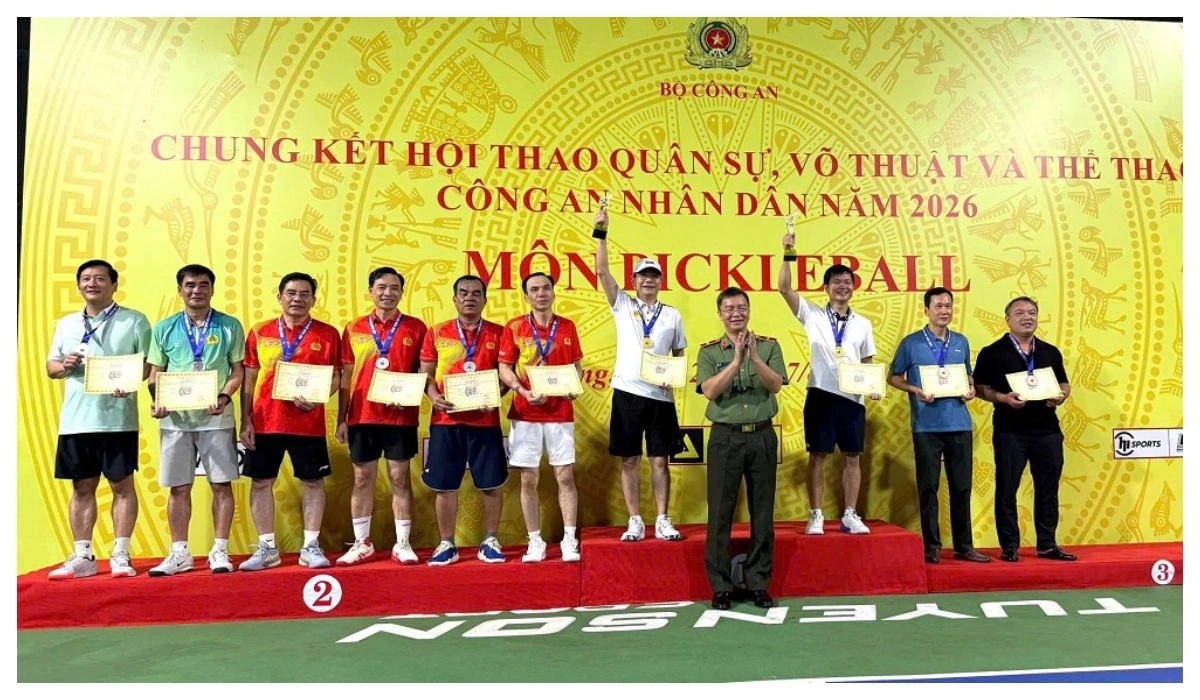 Công an tỉnh Nghệ An đạt thành tích cao tại Vòng chung kết Hội thao Quân sự, Võ thuật và Thể thao CAND năm 2026