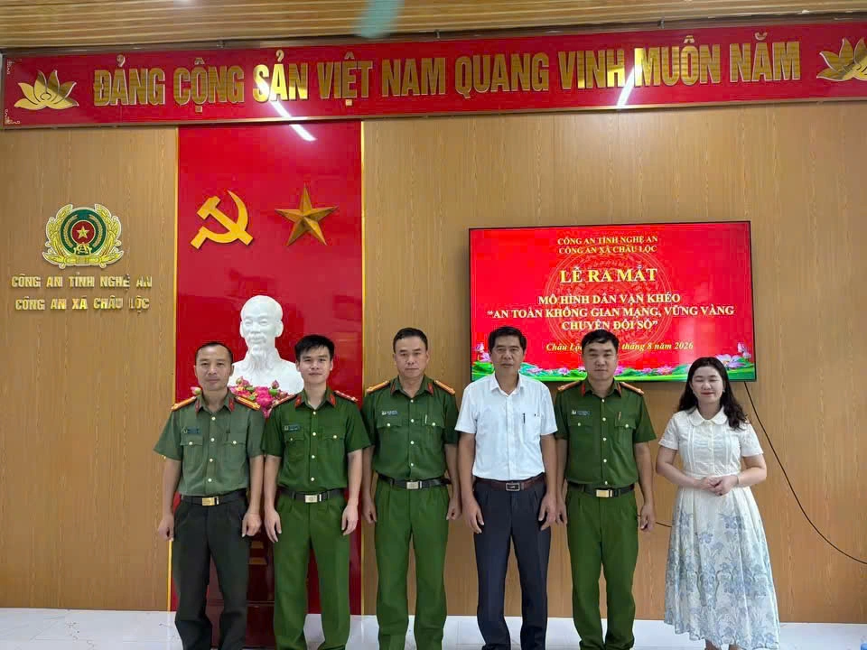 Công an xã Châu Lộc ra mắt mô hình dân vận khéo