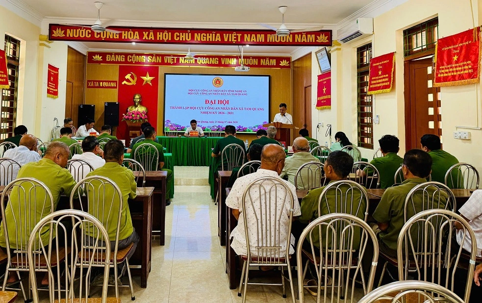 Đại hội thành lập Hội cựu Công an nhân dân xã Tam Quang