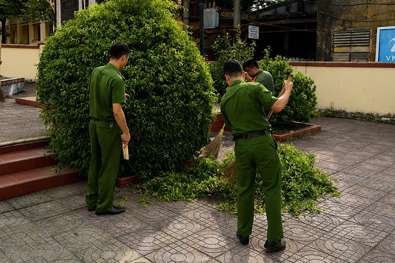 Chăm sóc, chỉnh trang Đài tưởng niệm liệt sĩ