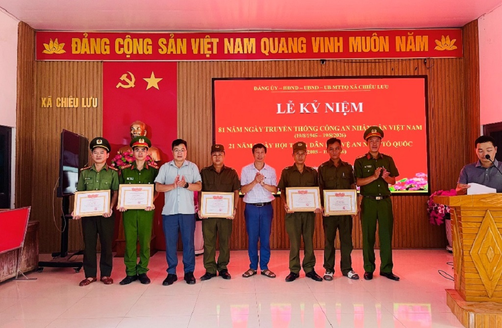 Xã Chiêu Lưu tổ chức Ngày hội toàn dân bảo vệ an ninh Tổ quốc